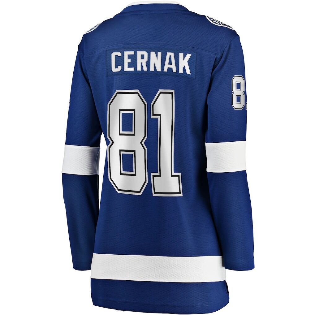 Erik Cernak Tampa Bay Lightning Fashion7 Women's Home Breakaway Player Jersey