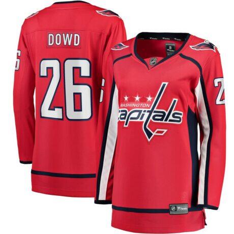 Nic Dowd Washington Capitals Fashion7 Women's Home Breakaway Player Jersey - Red - Front View