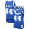 Jerry West Los Angeles Lakers Mitchell & Ness Hardwood Classics Swingman Jersey - - Front View