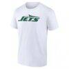 New York Jets Primary Logo T-Shirt - White - Side View