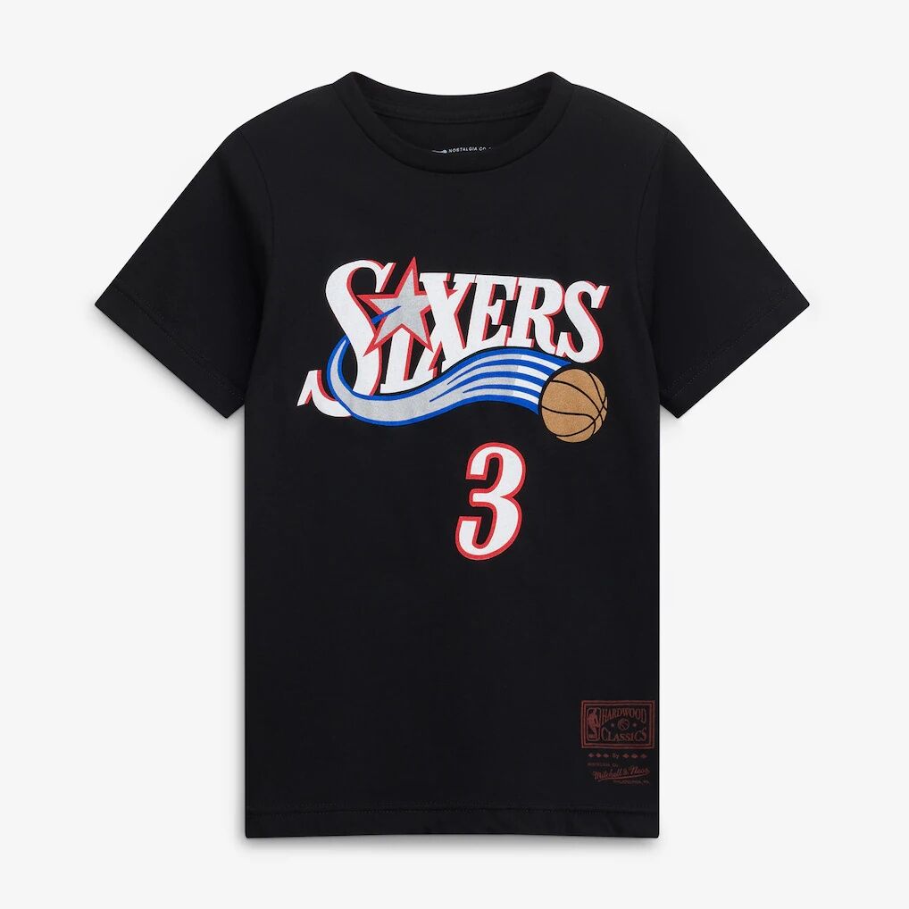 Allen Iverson Philadelphia 76ers Mitchell & Ness Youth Hardwood Classics Name & Number T-Shirt
