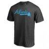 Atlanta Braves Blue Wordmark T-Shirt - - Side View