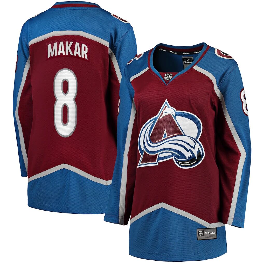 Cale Makar Colorado Avalanche Fashion7 Women's Home Breakaway Player Jersey - Maroon