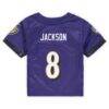 Lamar Jackson Baltimore Ravens Nike Infant Team Player Game Jersey - Purple - Detail View