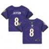 Lamar Jackson Baltimore Ravens Nike Infant Team Player Game Jersey - Purple - Front View