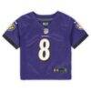 Lamar Jackson Baltimore Ravens Nike Infant Team Player Game Jersey - Purple - Side View