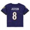 Lamar Jackson Baltimore Ravens Nike Toddler Game Jersey - Purple - Detail View