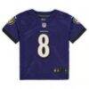 Lamar Jackson Baltimore Ravens Nike Toddler Game Jersey - Purple - Side View