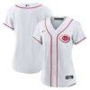 Cincinnati Reds Nike Women's Home Replica Team Jersey - White - Front View