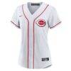 Cincinnati Reds Nike Women's Home Replica Team Jersey - White - Side View