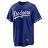 Los Angeles Dodgers Nike Alternate Replica Team Jersey - - Side View