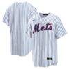 New York Mets Nike Home Replica Team Jersey - White - Front View