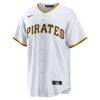 Pittsburgh Pirates Nike Home Replica Team Jersey - White - Side View