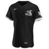 Chicago White Sox Nike Alternate Authentic Team Jersey - Black - Side View