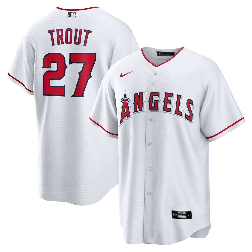 Mike Trout Los Angeles Angels Nike Home Replica Player Name Jersey