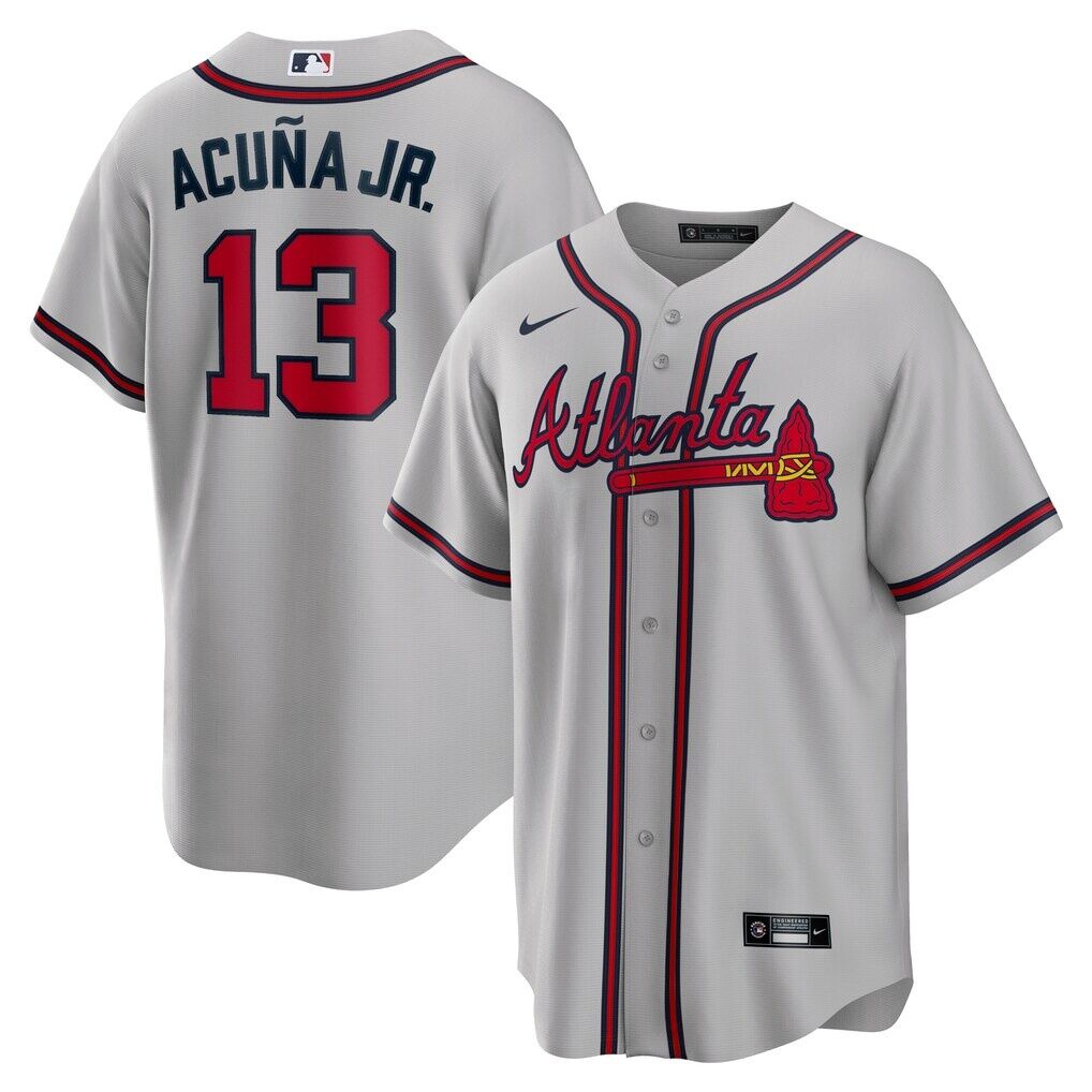 Ronald Acuna Jr. Atlanta Braves Nike Road Replica Player Name Jersey