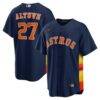 Jose Altuve Houston Astros Nike Alternate 2 Replica Jersey - Navy - Front View