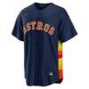 Jose Altuve Houston Astros Nike Alternate 2 Replica Jersey - Navy - Side View