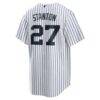 Giancarlo Stanton New York Yankees Nike Home Replica Player Name Jersey - White - Detail View