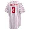 Bryce Harper Philadelphia Phillies Nike Home Replica Player Name Jersey - White - Detail View