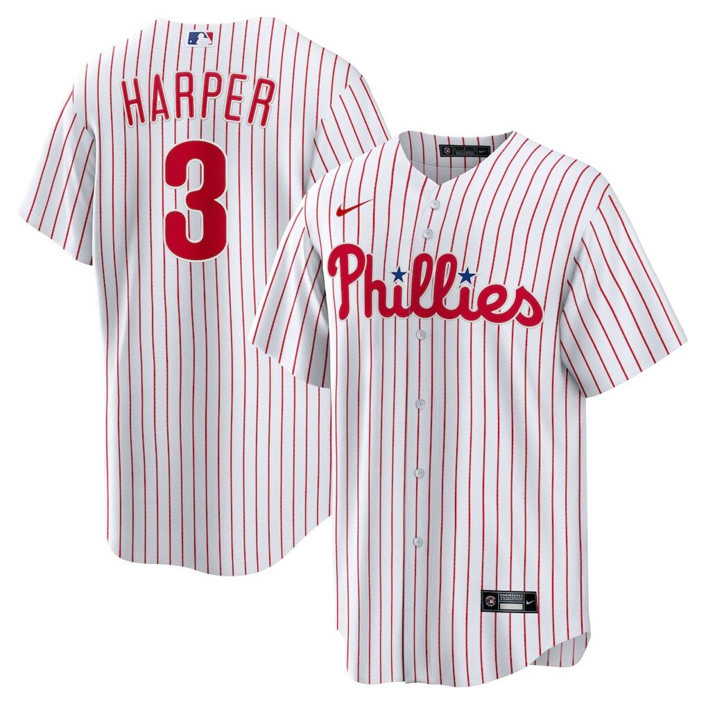 Bryce Harper Philadelphia Phillies Nike Home Replica Player Name Jersey