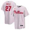 Aaron Nola Philadelphia Phillies Nike Home Replica Player Name Jersey - White - Front View