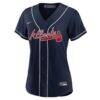 Ronald Acuña Jr. Atlanta Braves Nike Women's Alternate Replica Player Jersey - Navy - Alt1