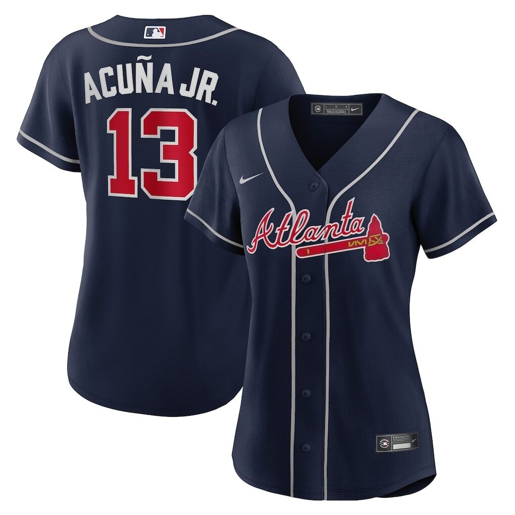 Ronald Acuña Jr. Atlanta Braves Nike Women’s Alternate Replica Player Jersey