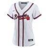 Ronald Acuna Jr. Atlanta Braves Nike Women's Home Replica Player Jersey - White - Back View