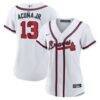 Ronald Acuna Jr. Atlanta Braves Nike Women's Home Replica Player Jersey - White - Front View