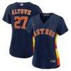 Jose Altuve Houston Astros Nike Women's Alternate Replica Player Jersey - Navy - Front View