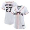 Jose Altuve Houston Astros Nike Women's Home Replica Player Jersey - White - Front View