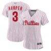 Bryce Harper Philadelphia Phillies Nike Women's Home Replica Player Jersey - White - Front View
