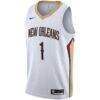 Zion Williamson New Orleans Pelicans Nike 2019/2020 Swingman Jersey - White - Side View