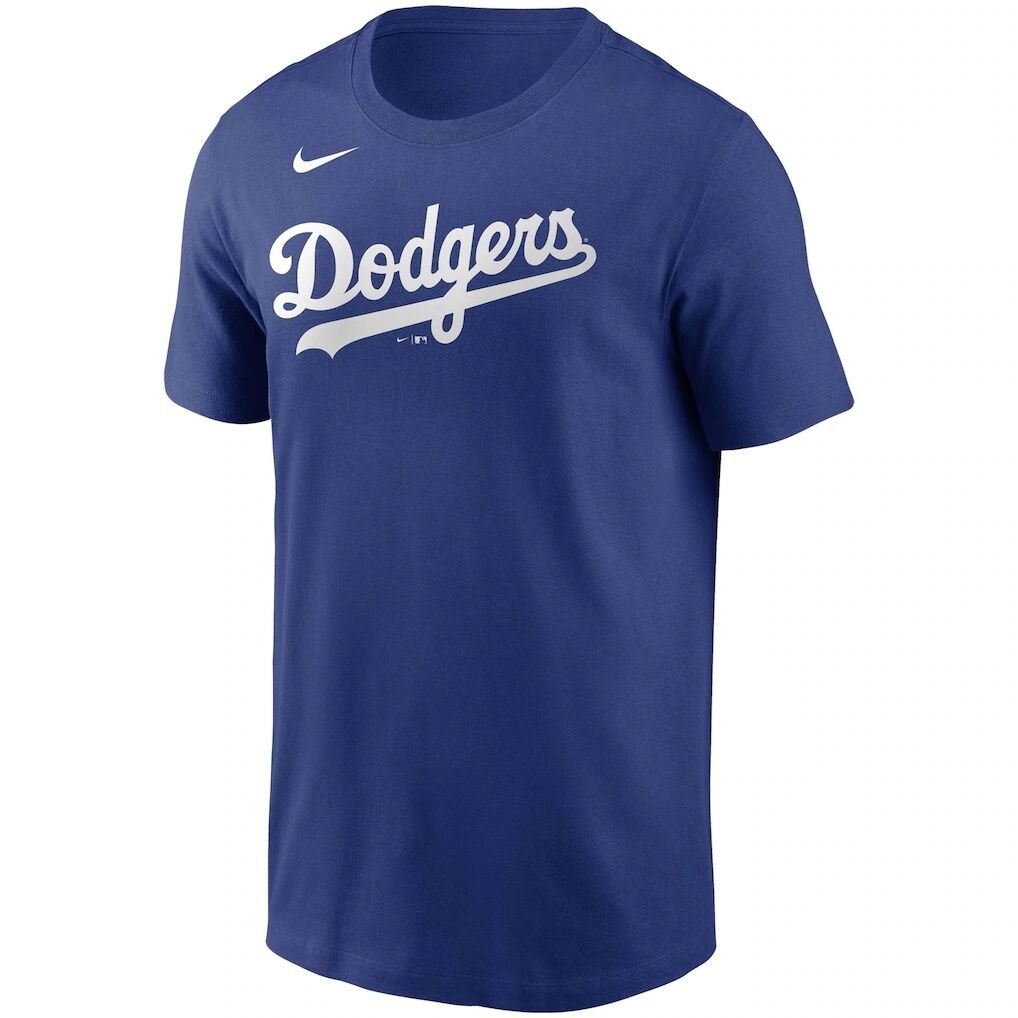 Los Angeles Dodgers Nike Team Wordmark T-Shirt – Royal