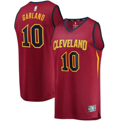 Darius Garland Cleveland Cavaliers Fanatics Youth Replica Fast Break Jersey Wine - - Front View