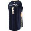 Zion Williamson New Orleans Pelicans Fashion7 Youth Replica Fast Break Jersey Navy - - Detail View