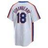 Darryl Strawberry New York Mets Nike Home Cooperstown Collection Player Jersey - White - Detail View