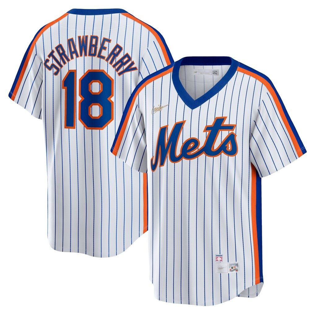 Darryl Strawberry New York Mets Nike Home Cooperstown Collection Player Jersey