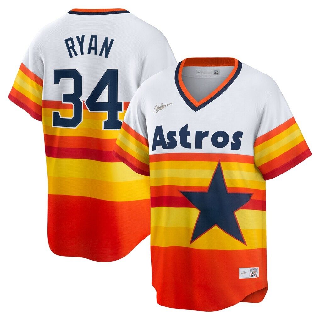 Nolan Ryan Houston Astros Nike Home Cooperstown Collection Player Jersey