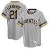 Roberto Clemente Pittsburgh Pirates Nike Road Cooperstown Collection Player Jersey - Gray - Front View