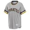 Roberto Clemente Pittsburgh Pirates Nike Road Cooperstown Collection Player Jersey - Gray - Side View