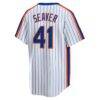 Tom Seaver New York Mets Nike Home Cooperstown Collection Player Jersey - White - Detail View