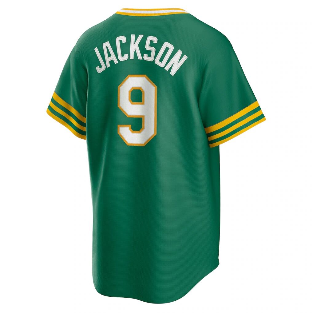 Reggie Jackson Athletics Nike Road Cooperstown Collection Player Jersey - Kelly Green