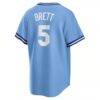 George Brett Kansas City Royals Nike Road Cooperstown Collection Player Jersey - - Detail View