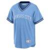 George Brett Kansas City Royals Nike Road Cooperstown Collection Player Jersey - - Side View
