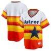 Houston Astros Nike Home Cooperstown Collection Team Jersey - White - Front View