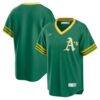 Athletics Nike Road Cooperstown Collection Team Jersey - - Front View
