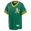 Athletics Nike Road Cooperstown Collection Team Jersey - - Side View