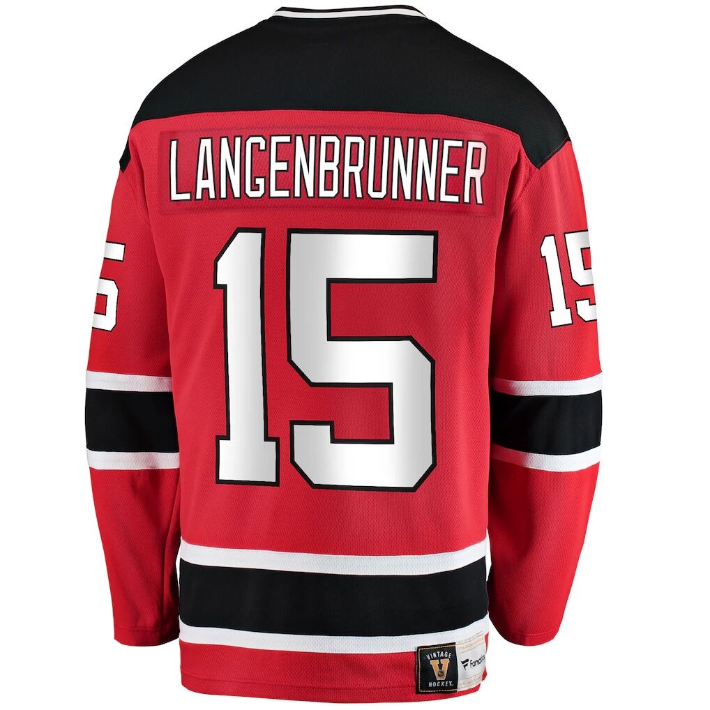 Jamie Langenbrunner New Jersey Devils Fashion7 Premier Breakaway Retired Player Jersey